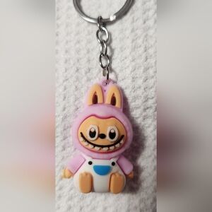 LABUBU, 3 KEYCHAIN-BAG CHARM, AS SHOWN (1 EACH=3 TOTAL)
